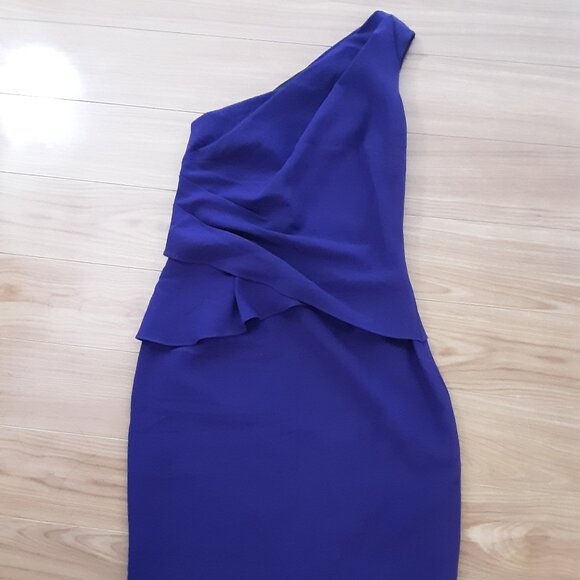 Cynthia Steffe One-Shoulder Purple Dress - Picture 1 of 3